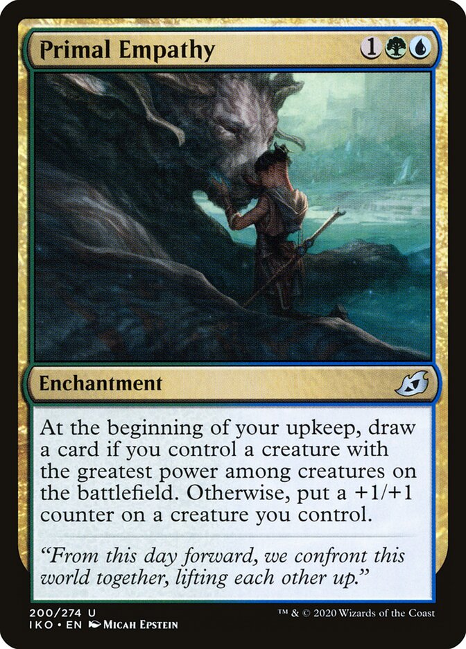Empatia Primal / Primal Empathy - Magic: The Gathering - MoxLand