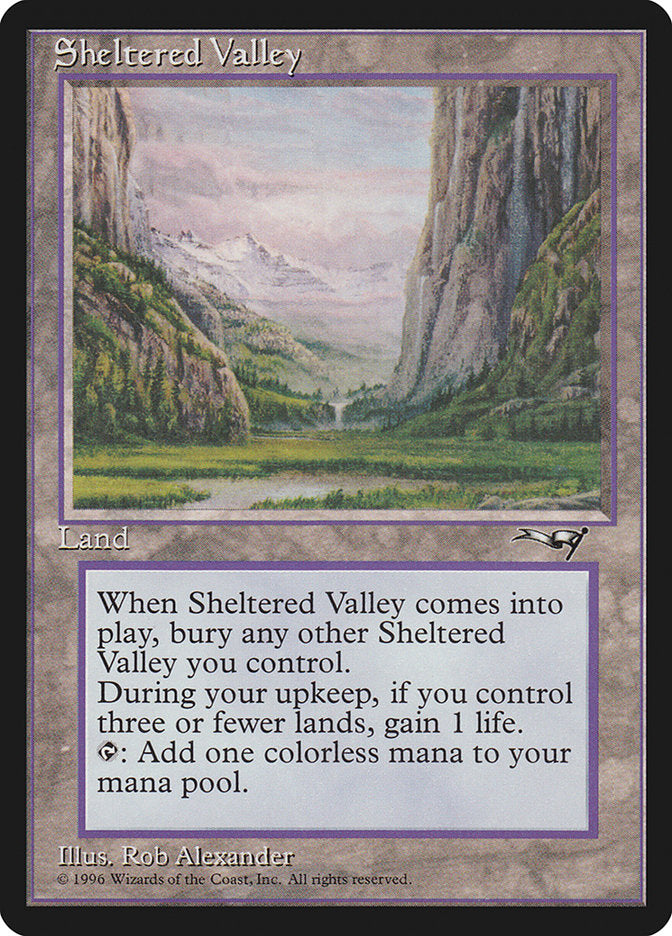 Vale Protegido / Sheltered Valley - Magic: The Gathering - MoxLand