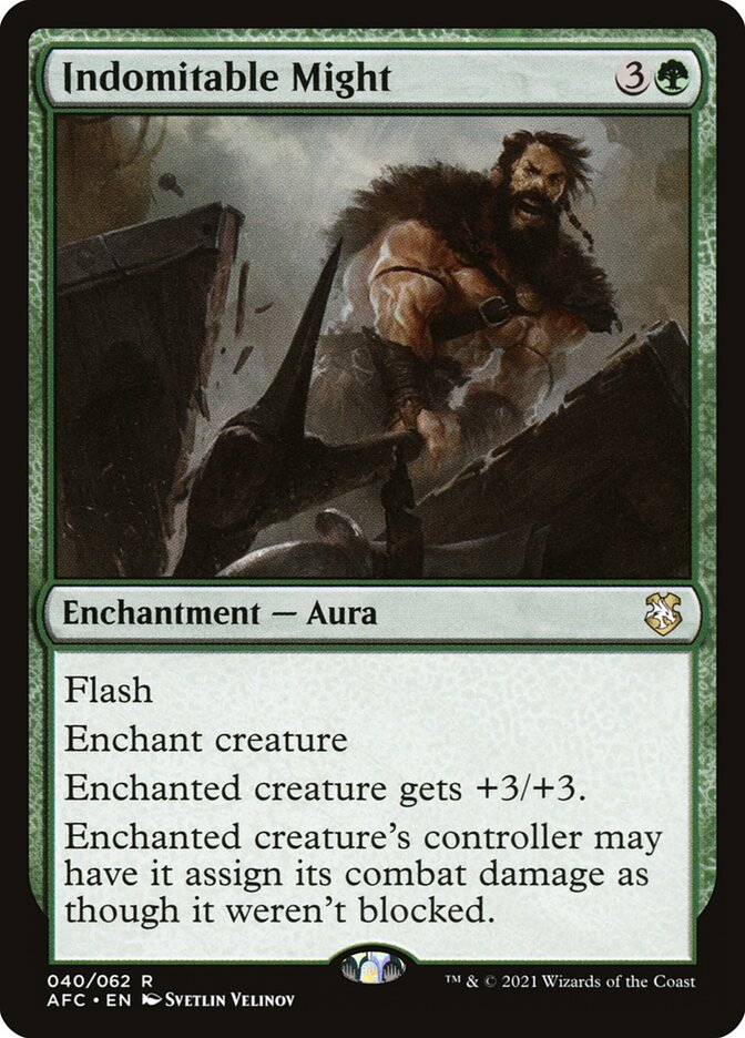 Força Indomável / Indomitable Might - Magic: The Gathering - MoxLand