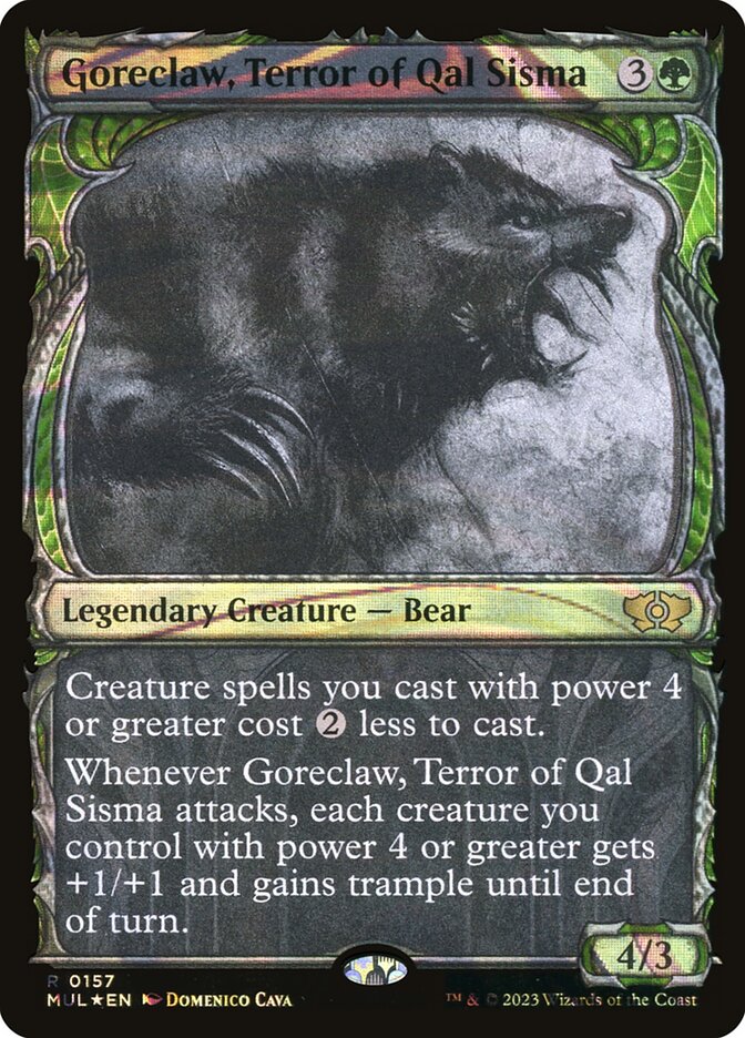 Garra Cruenta, Terror de Qal Sisma / Goreclaw, Terror of Qal Sisma - Magic: The Gathering - MoxLand