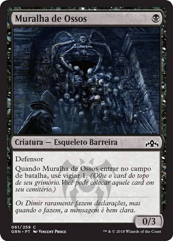 Muralha de Ossos / Barrier of Bones - Magic: The Gathering - MoxLand
