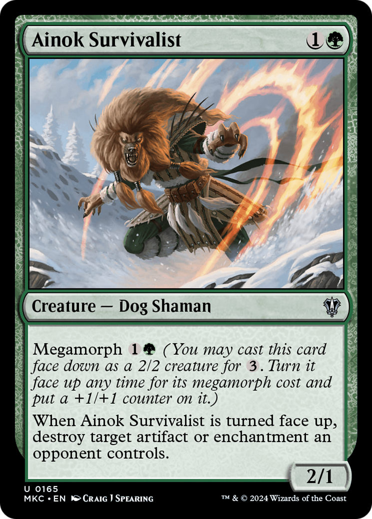 Sobrevivencialista Ainok / Ainok Survivalist - Magic: The Gathering - MoxLand