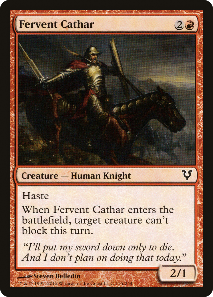 Cátaro Fervoroso / Fervent Cathar - Magic: The Gathering - MoxLand