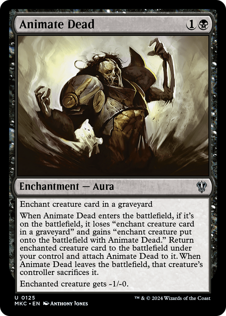 Reviver Cadáver / Animate Dead - Magic: The Gathering - MoxLand