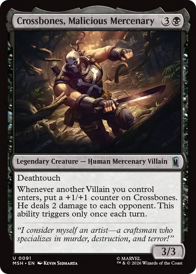 Crossbones, Malicious Mercenary - Magic: The Gathering - MoxLand