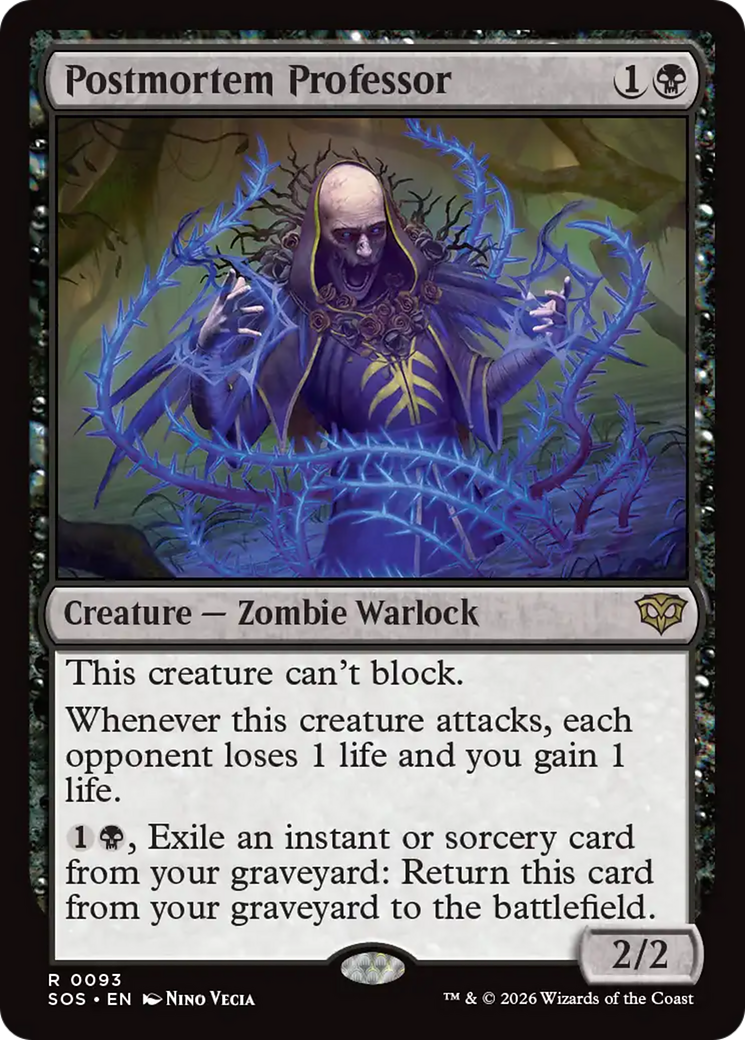 Postmortem Professor - Magic: The Gathering - MoxLand