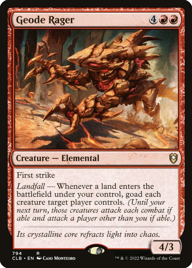 Raivoso do Geodo / Geode Rager - Magic: The Gathering - MoxLand