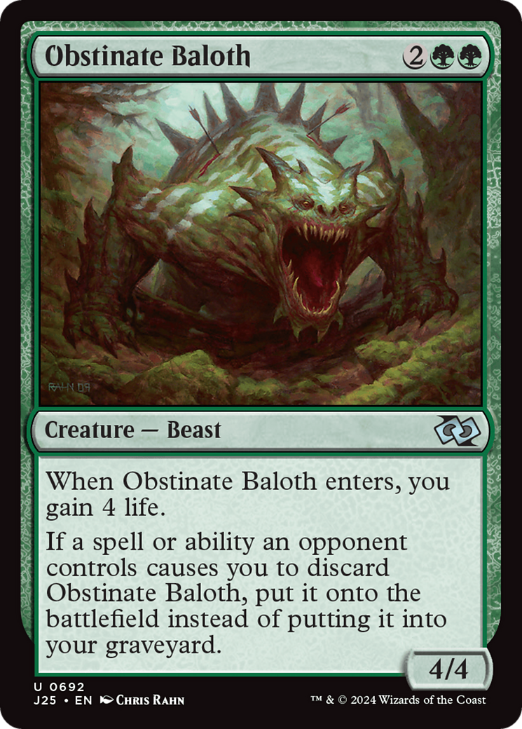 Baloth Obstinado / Obstinate Baloth - Magic: The Gathering - MoxLand