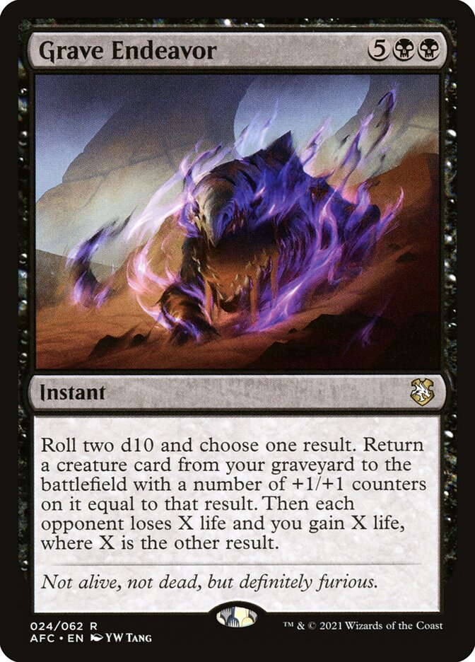 Empreitada Funesta / Grave Endeavor - Magic: The Gathering - MoxLand