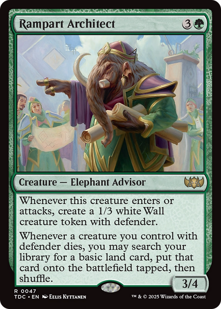 Rampart Architect - Magic: The Gathering - MoxLand