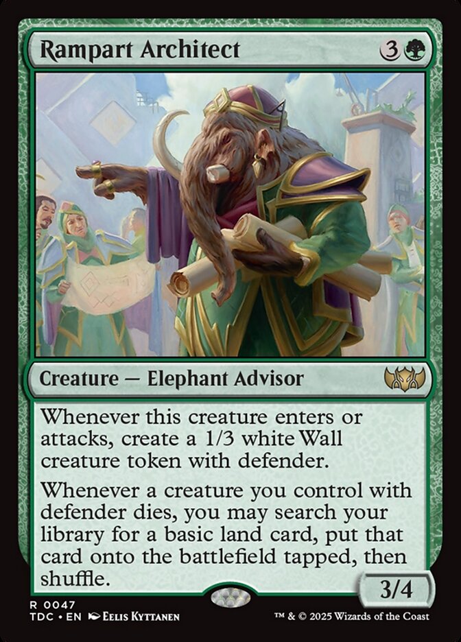 Rampart Architect - Magic: The Gathering - MoxLand