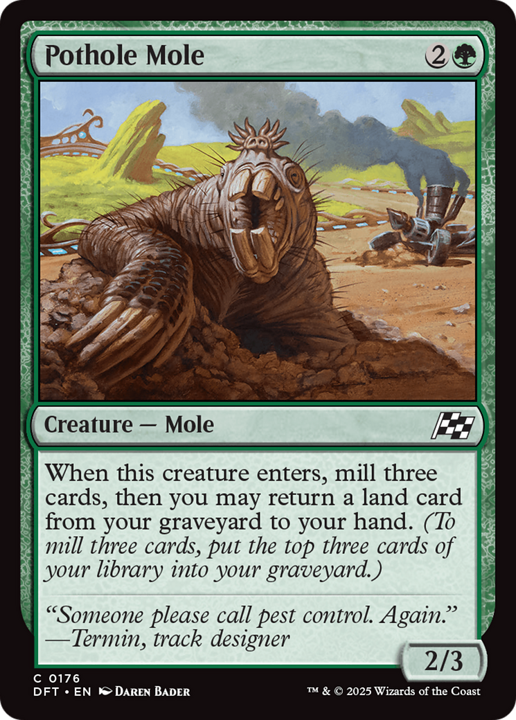 Toupeira dos Buracos / Pothole Mole - Magic: The Gathering - MoxLand