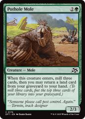 Toupeira dos Buracos / Pothole Mole - Magic: The Gathering - MoxLand
