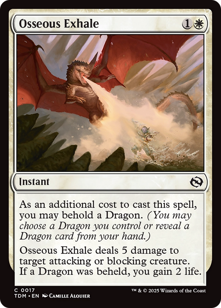 Exalação Óssea / Osseous Exhale - Magic: The Gathering - MoxLand