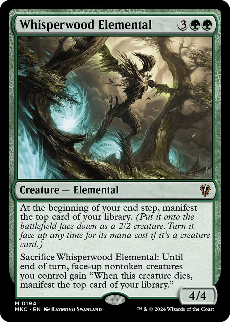 Elemental da Mata Sussurrante / Whisperwood Elemental - Magic: The Gathering - MoxLand