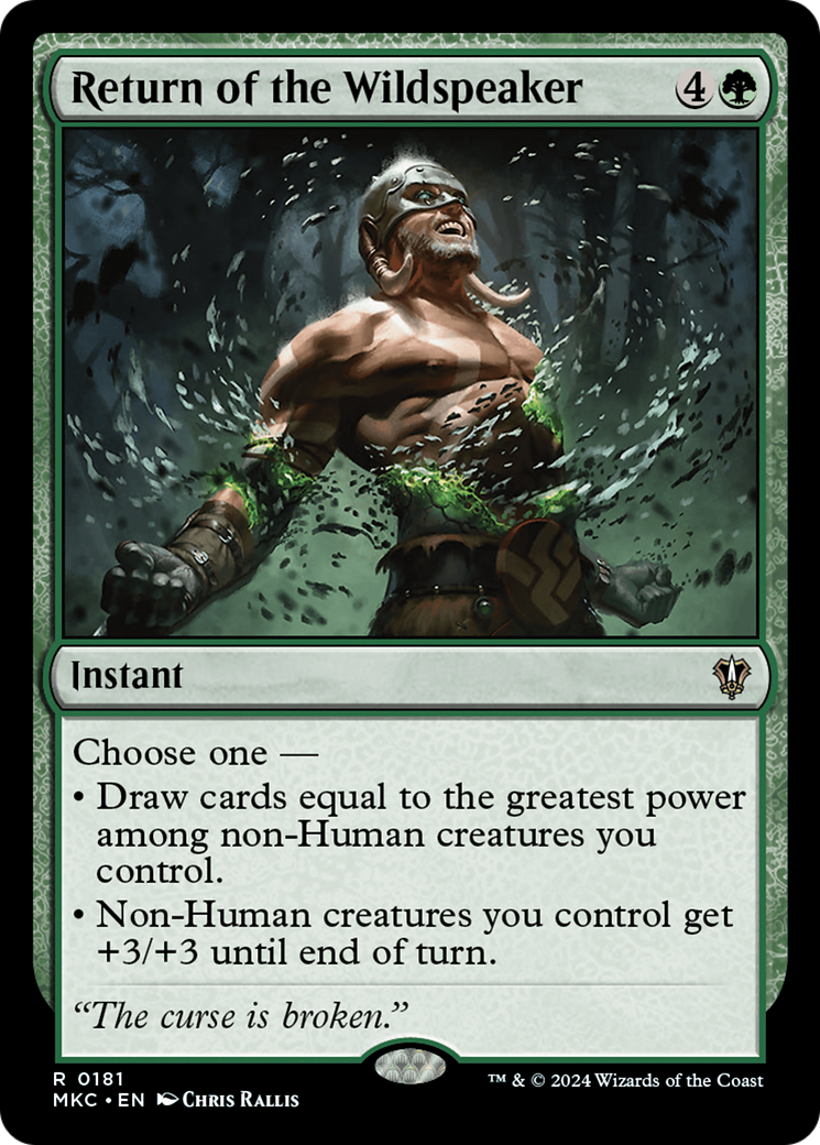 Retorno do Falabravo / Return of the Wildspeaker - Magic: The Gathering - MoxLand