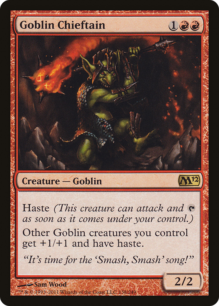 Chefe Goblin / Goblin Chieftain - Magic: The Gathering - MoxLand