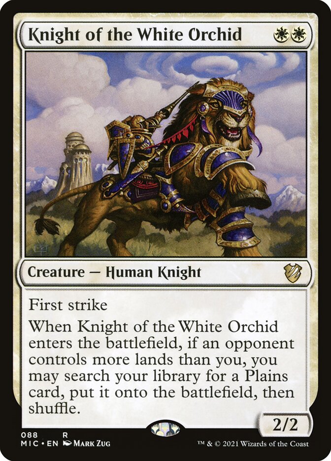 Cavaleiro da Orquídea Branca / Knight of the White Orchid - Magic: The Gathering - MoxLand
