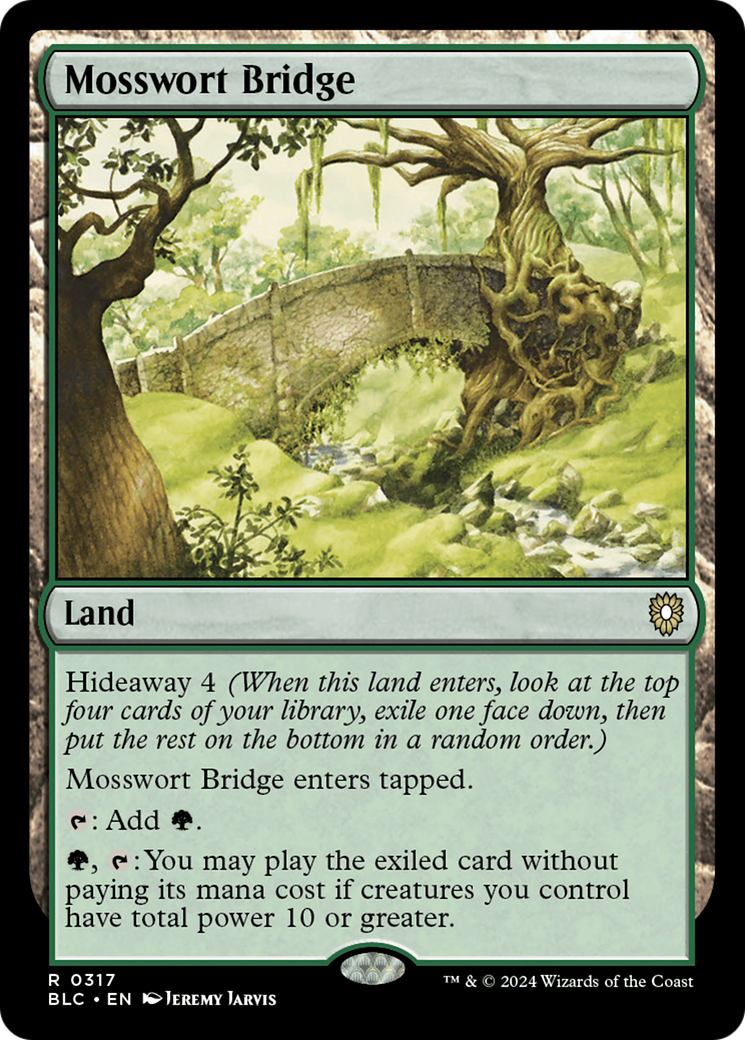 Ponte Musgomosto / Mosswort Bridge - Magic: The Gathering - MoxLand