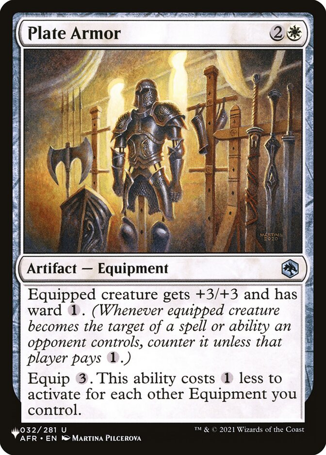 Armadura de Placas / Plate Armor - Magic: The Gathering - MoxLand