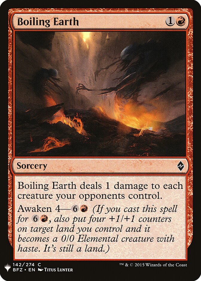 Terra Fervente / Boiling Earth - Magic: The Gathering - MoxLand