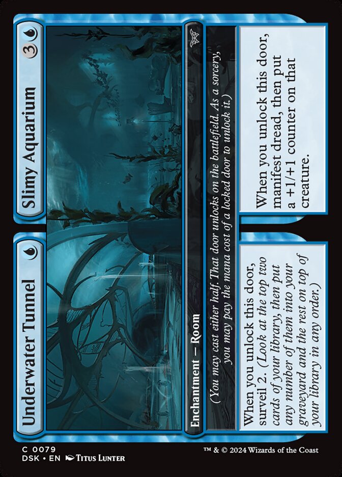 Túnel Submerso / Aquário Lodoso / Underwater Tunnel / Slimy Aquarium - Magic: The Gathering - MoxLand
