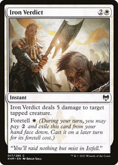 Veredito de Ferro / Iron Verdict - Magic: The Gathering - MoxLand