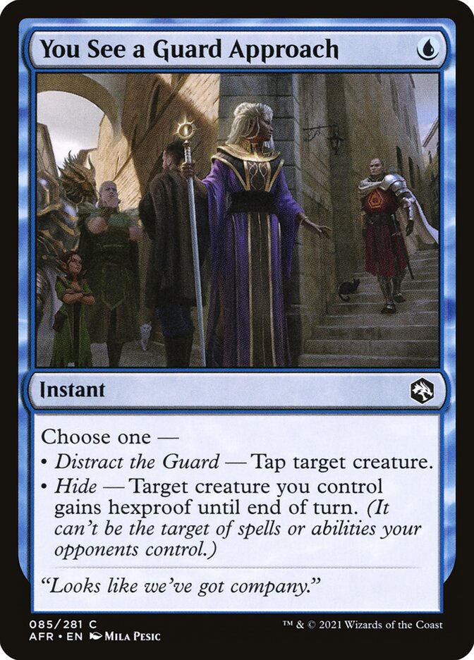 Vocês Veem um Guarda se Aproximando / You See a Guard Approach - Magic: The Gathering - MoxLand