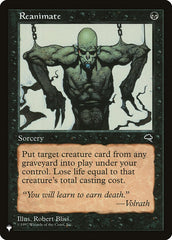 Reanimar / Reanimate - Magic: The Gathering - MoxLand