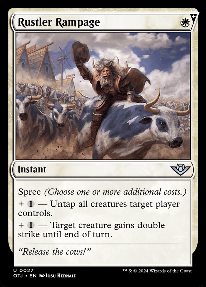 Fúria do Ladrão de Gado / Rustler Rampage - Magic: The Gathering - MoxLand