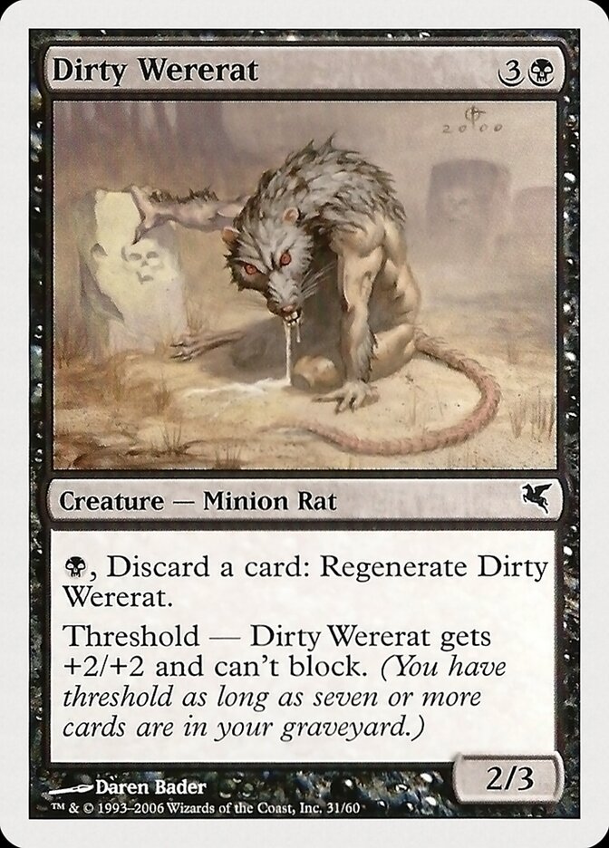 Homem-Rato Imundo / Dirty Wererat - Magic: The Gathering - MoxLand