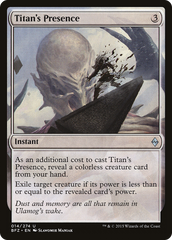 Presença do Titã / Titan's Presence - Magic: The Gathering - MoxLand