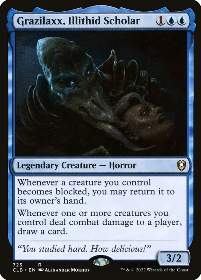 Grazilaxx, Erudito Ilitíde / Grazilaxx, Illithid Scholar - Magic: The Gathering - MoxLand