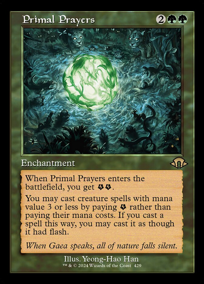 Orações Primais / Primal Prayers - Magic: The Gathering - MoxLand