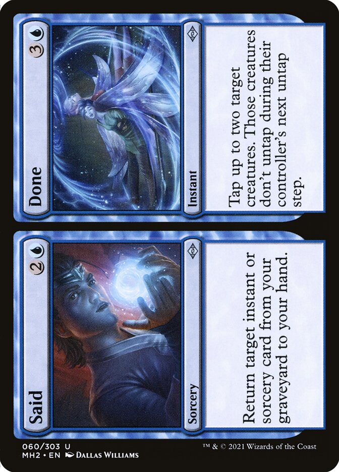 Dito / Feito / Said / Done - Magic: The Gathering - MoxLand