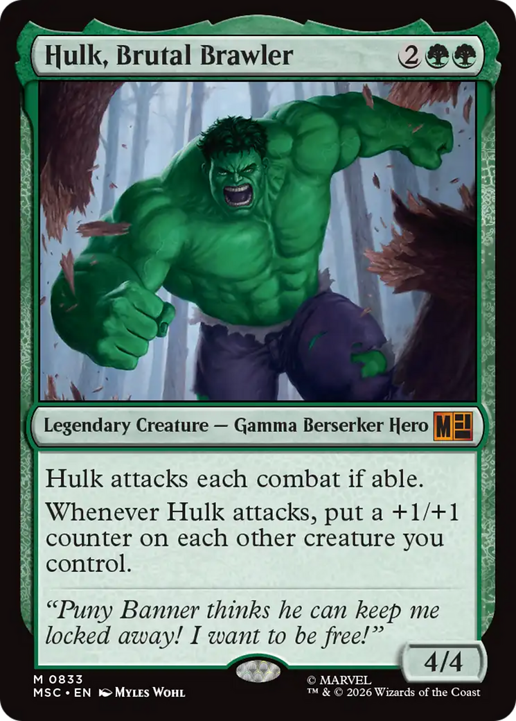 Hulk, Brutal Brawler - Magic: The Gathering - MoxLand