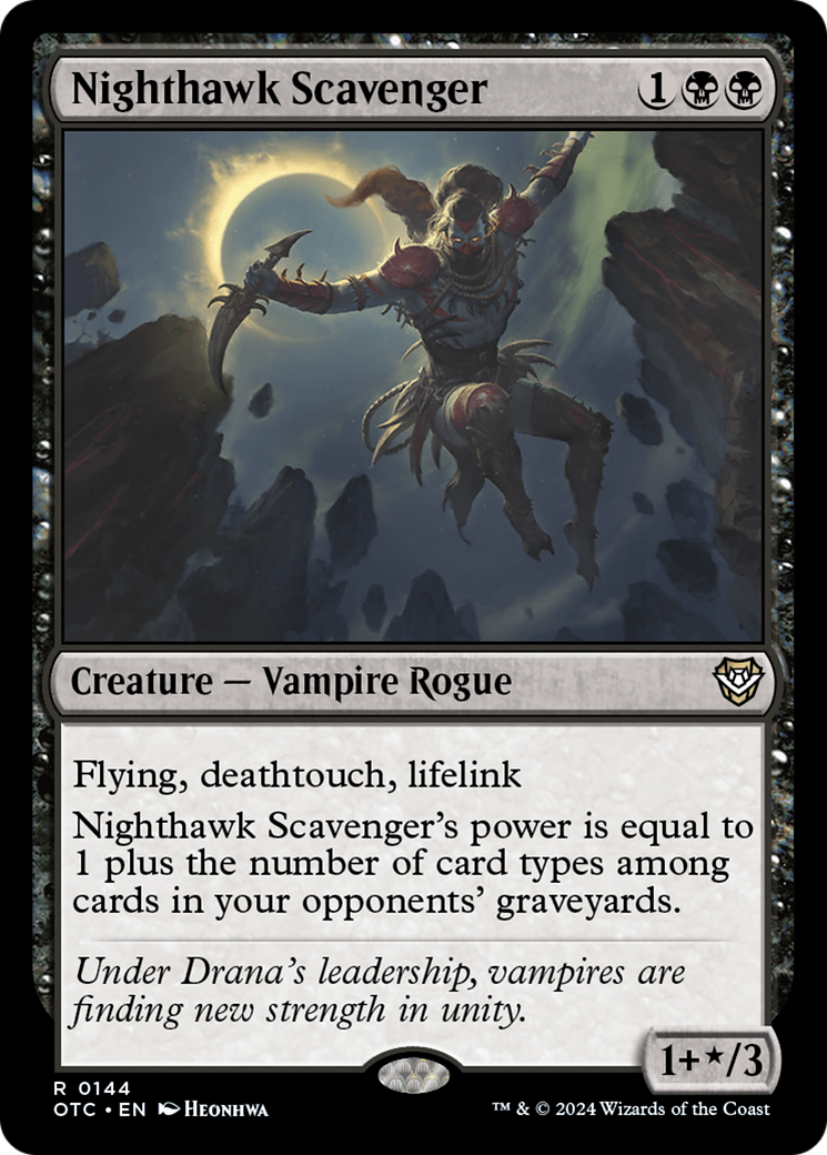 Necrófago Falcão da Noite / Nighthawk Scavenger - Magic: The Gathering - MoxLand