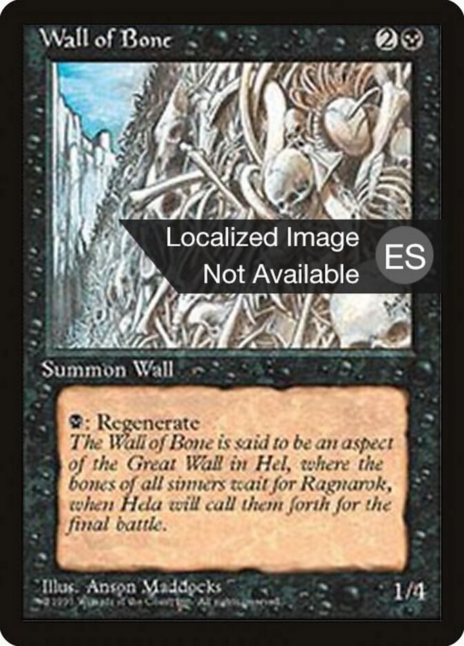 Barreira de Ossos / Wall of Bone - Magic: The Gathering - MoxLand