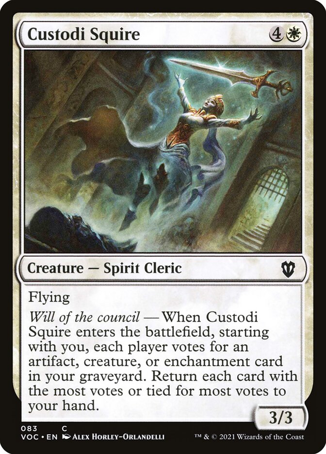 Custodi Escudeira / Custodi Squire - Magic: The Gathering - MoxLand