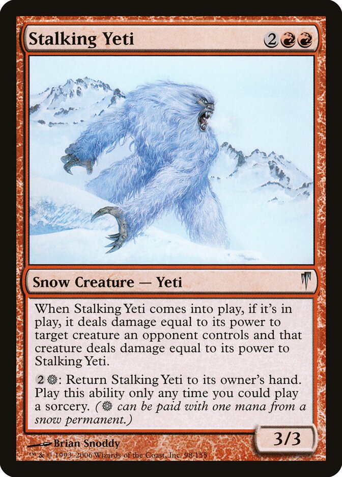 Yeti Caçador / Stalking Yeti - Magic: The Gathering - MoxLand