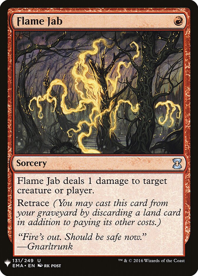 Estocada Ardente / Flame Jab - Magic: The Gathering - MoxLand