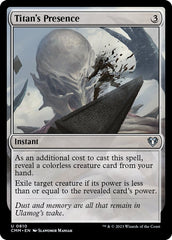 Presença do Titã / Titan's Presence - Magic: The Gathering - MoxLand