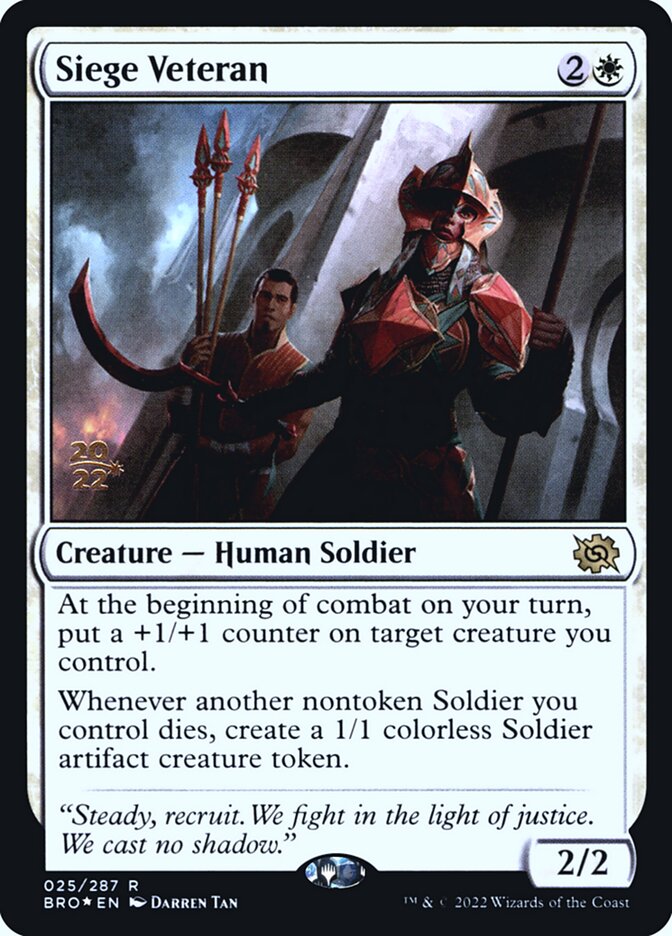 Veterana de Cercos / Siege Veteran - Magic: The Gathering - MoxLand