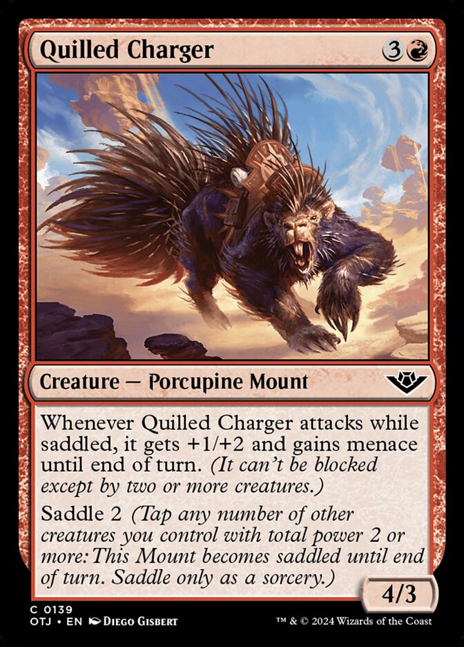 Porco-espinho de Batalha / Quilled Charger - Magic: The Gathering - MoxLand