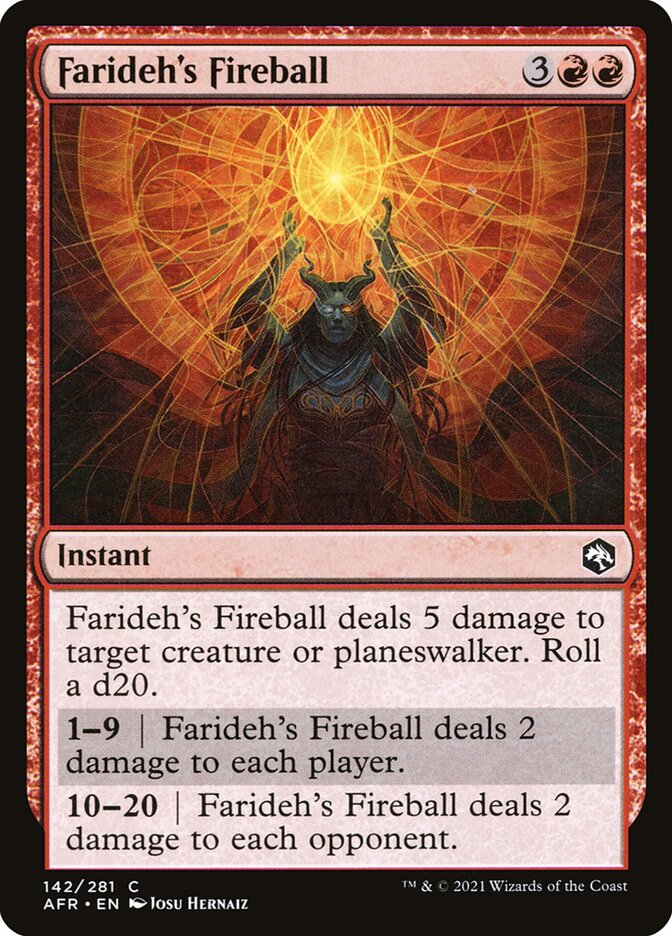 Bola de Fogo de Farideh / Farideh's Fireball - Magic: The Gathering - MoxLand