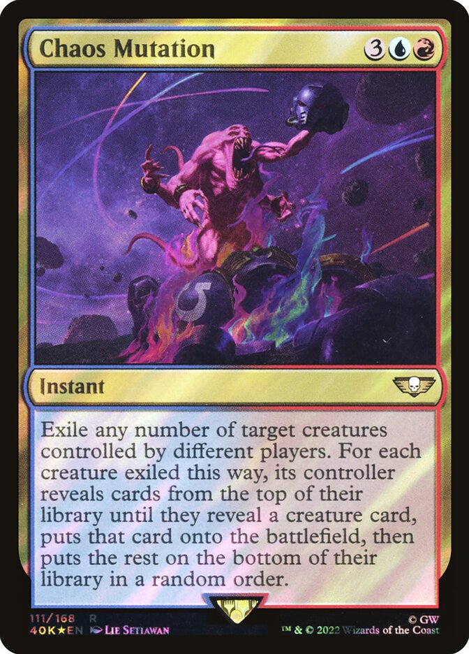 Mutação do Caos / Chaos Mutation - Magic: The Gathering - MoxLand