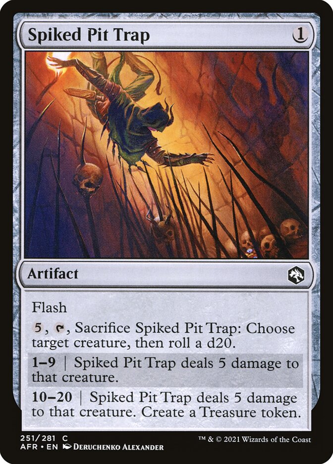 Armadilha do Poço com Estacas / Spiked Pit Trap - Magic: The Gathering - MoxLand