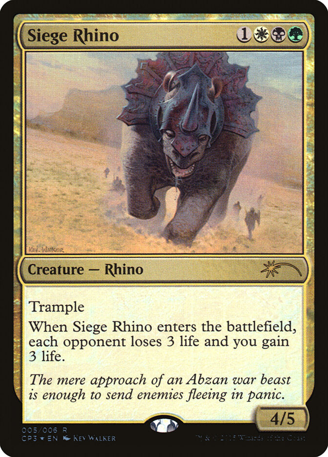 Rinoceronte de Cerco / Siege Rhino - Magic: The Gathering - MoxLand