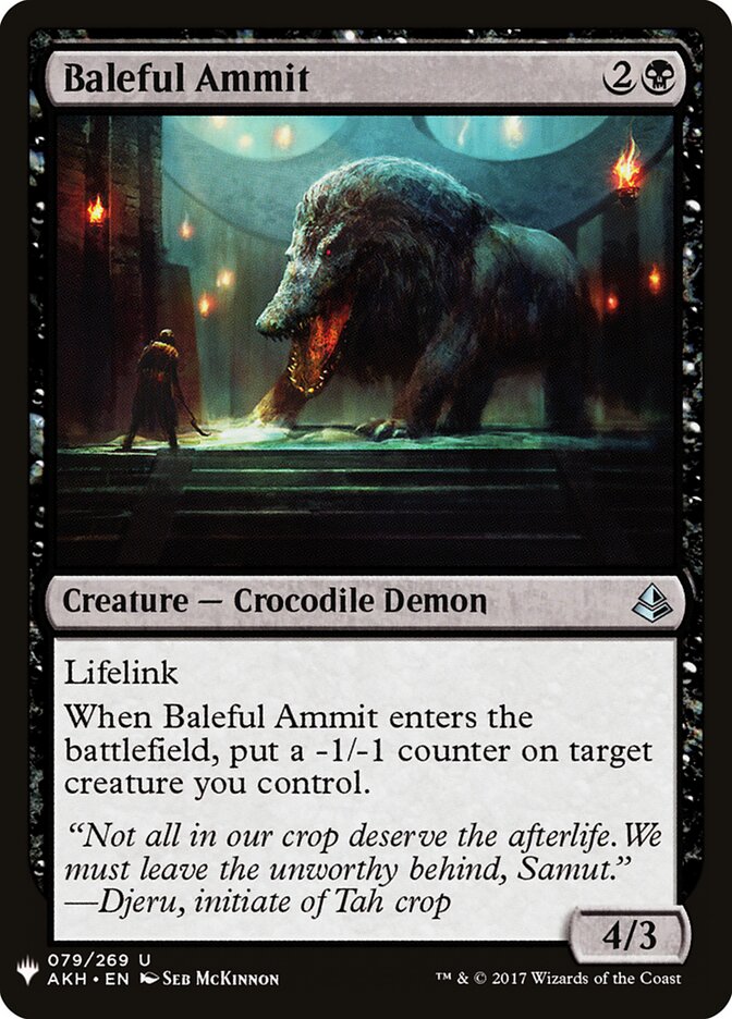 Ammit Funesto / Baleful Ammit - Magic: The Gathering - MoxLand