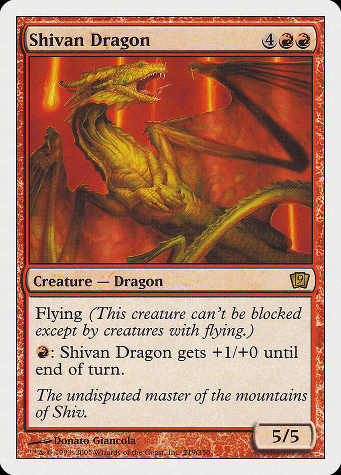 Dragão de Shiva / Shivan Dragon - Magic: The Gathering - MoxLand